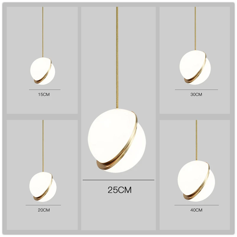 

Dislocation crescent moon semi-spherical acrylic chandelier clothing store bar bedside dining room bedroom single head lighting