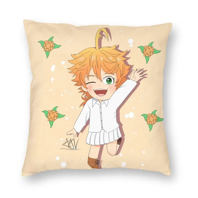 

Чехол-наволочка с изображением обещанного неверланда, хиби, Эммы, домашняя декоративная наволочка с изображением манги, для гостиной