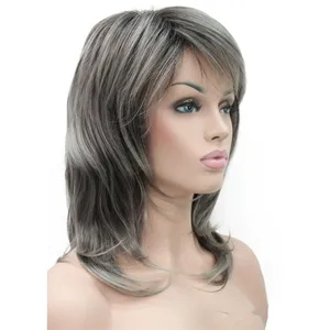 StrongBeauty женские парики блондчерный средней длины волнистые синтетические волосы полный парик