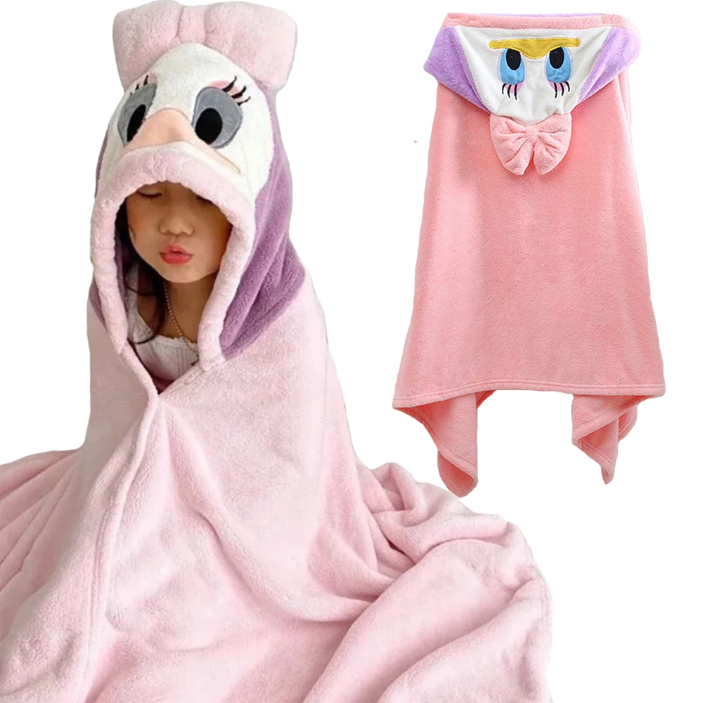 

Baby Bathrobe Flannel Cloak Cartoon Boy Girl Ultra-Soft Hooded Spa Velvet Robe Bath Towel Baby Shower Gift