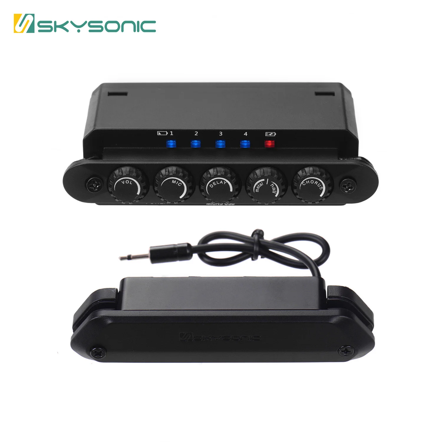 SKYSONIC R2 звукосниматель акустической гитары с магнитным громкостью/Микрофоном