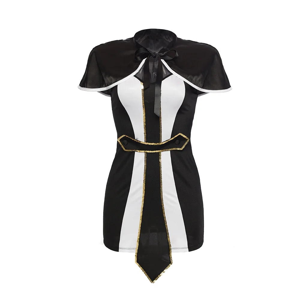 

Women's Sexy Bad Habit Nun Costume Set Misbeheaven Cosplay Dance Dress