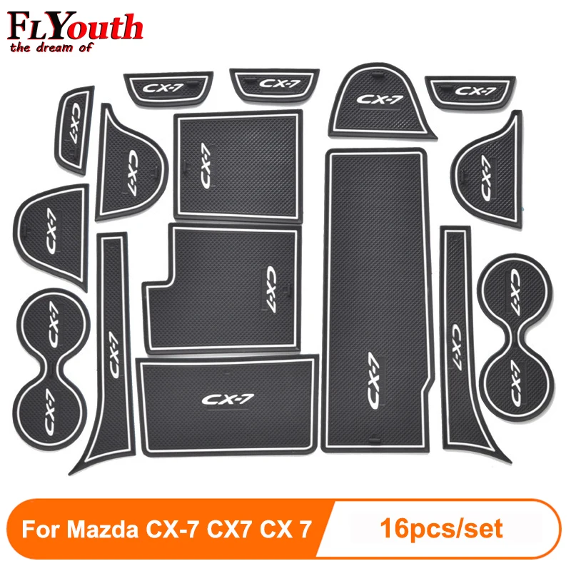 16 шт./компл. для Mazda CX 7 CX7 3D резиновый коврик Нескользящая внутренняя чашка Pad