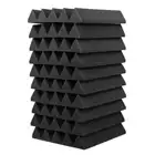 10 шт. треугольные звукоизоляционные пенопластовые студийные акустические панели акустические клиновидные 25x25 см 50 мм поглощение