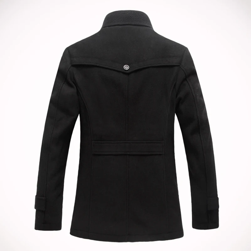Mirecoo/зимнее пальто для мужчин улучшенный Флисовый жакет Однотонное шерстяное