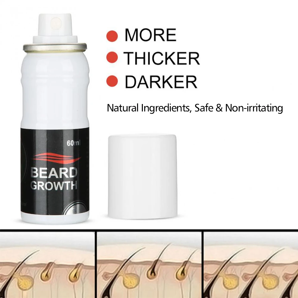 Спрей для роста бороды 60 мл | Красота и здоровье