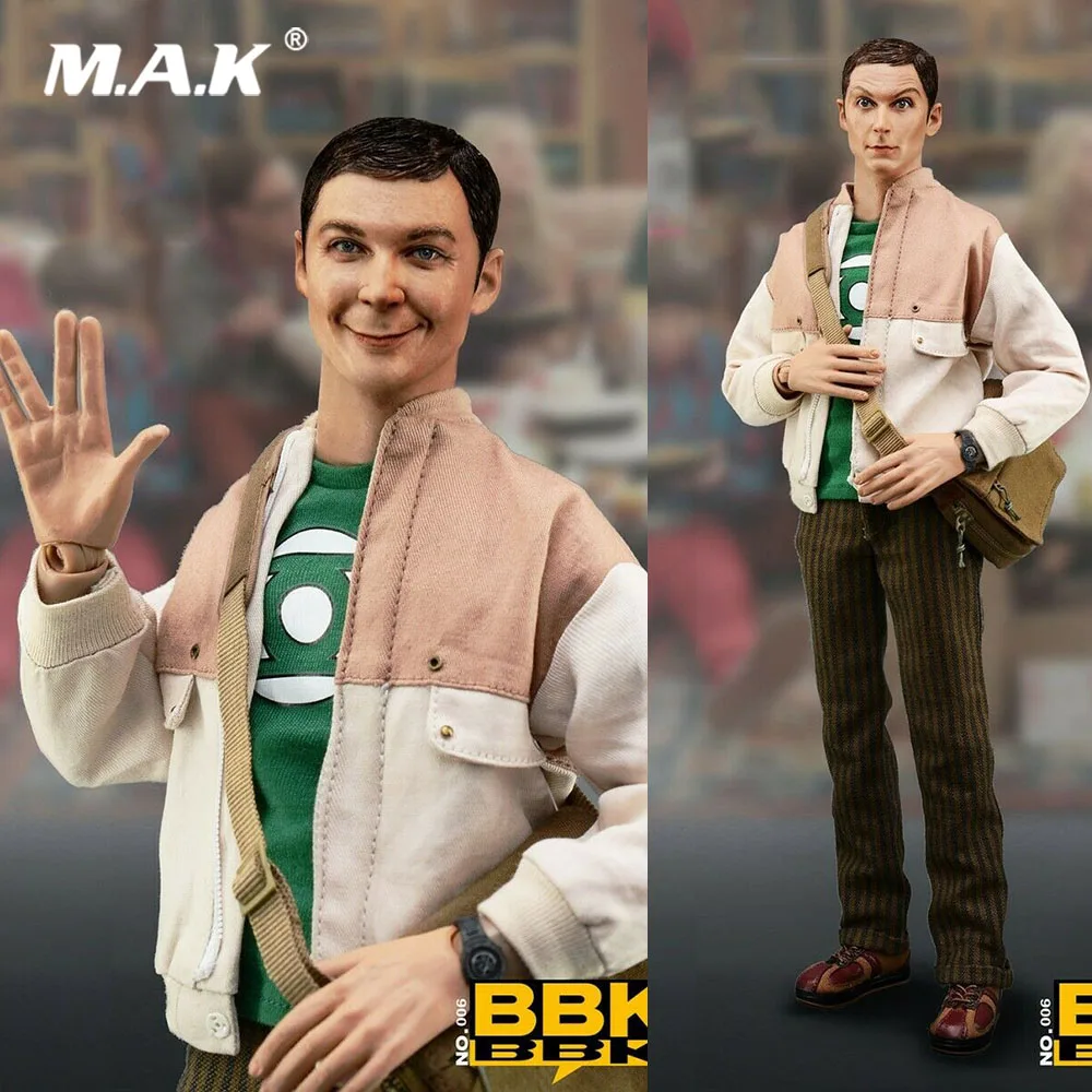 В наличии для сбора 1/6 мужской солдатом BBK BBK06 гениальный ученый Шелдон 2 головки