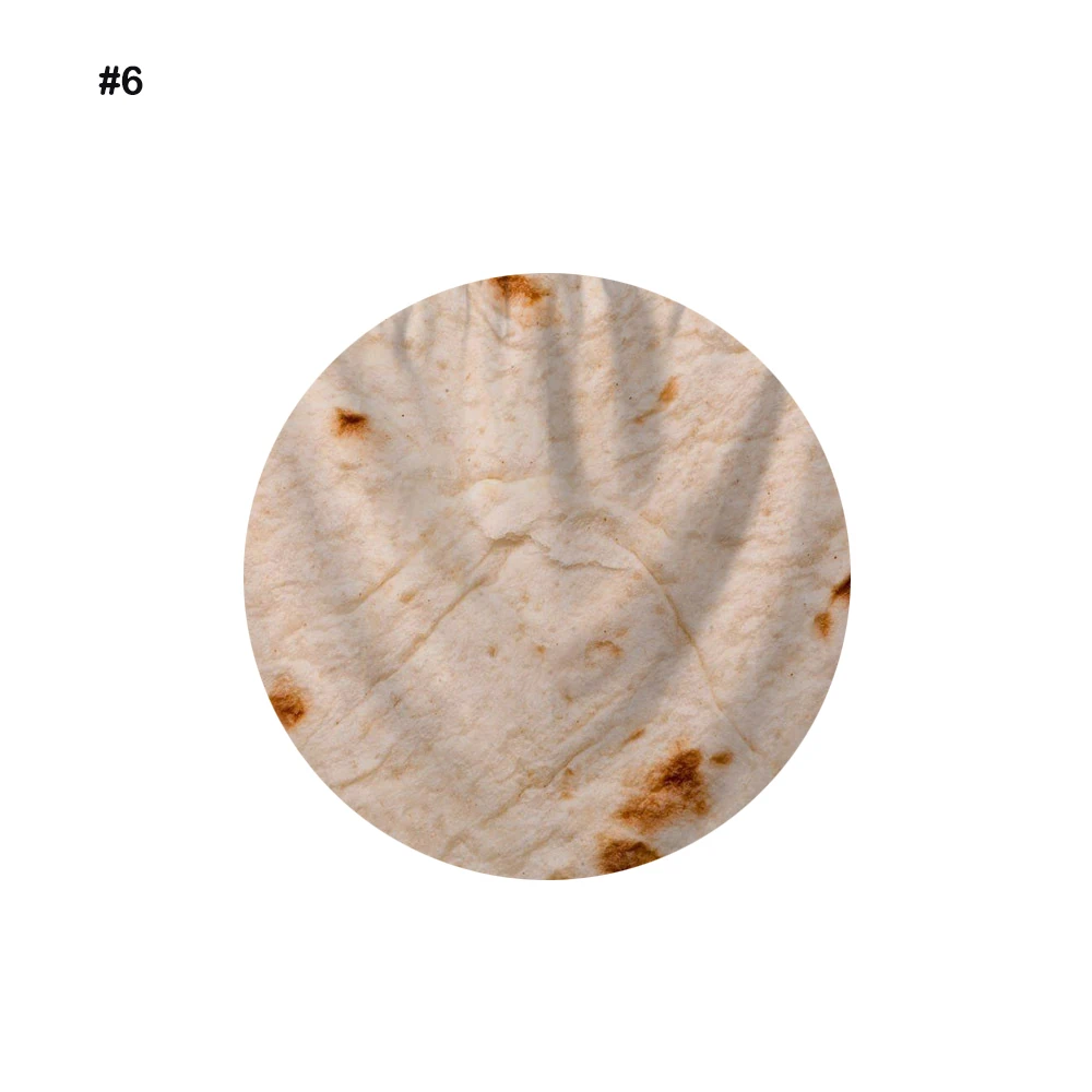 Фактура Tortilla мягкий флисовый плед с принтом Tortilla de Harina Burrito одеяло круглый диван офисные одеяла Забавный подарок - Цвет: Синий