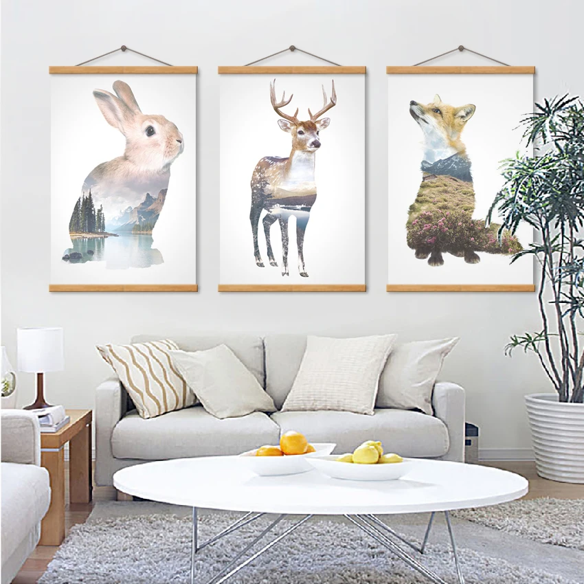 

The Animals Modren Cartoon Style Pintings For The Living Room Housing Decoration Prints Artwork Canvas Pictures On The Wall
