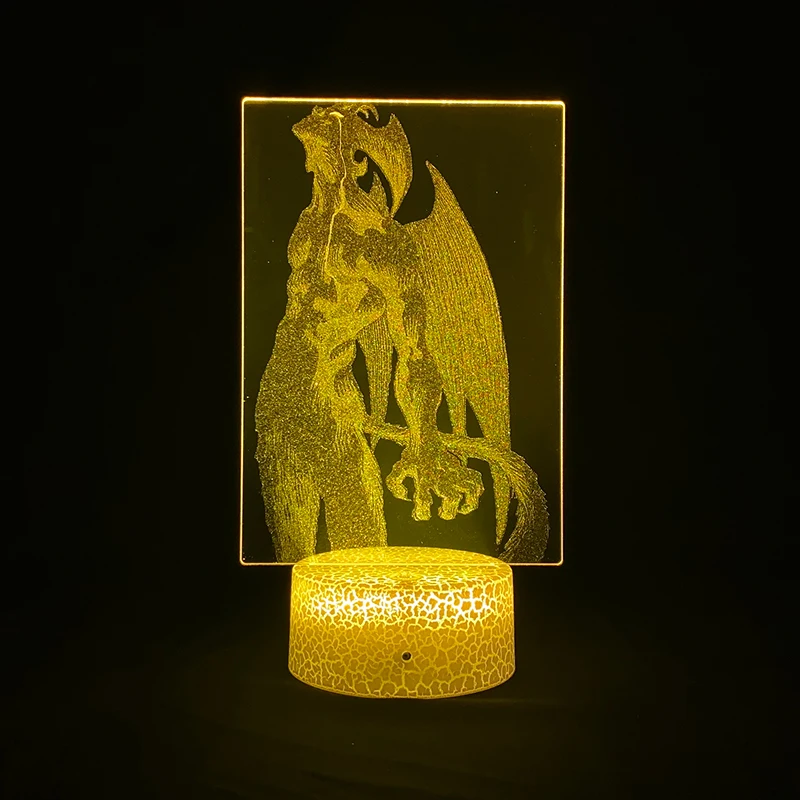 

3D Night Light Anime Picture Lamp Acrylic LED Kids Nightlight DEVILMAN crybaby Home Party Decor Birthday Kids Friends Fans Gift
