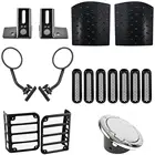 Аксессуары для JEEP WRANGLER JK 2007-2017, защита заднего фонаряПередняя решетказеркало заднего видаКронштейнкрышка капотакрышка бака