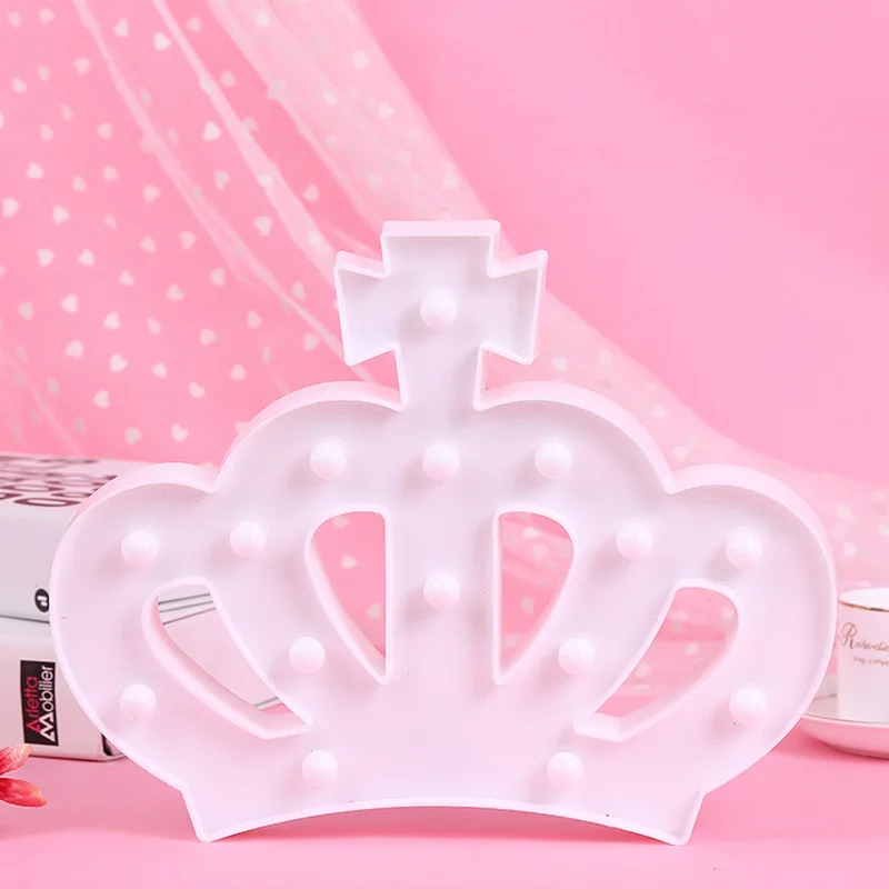 

Led Wall Child Crown Shape String Lights Lighting Led Christmas Tree Decoration Lights Home Party Holiday Night Light Lamp