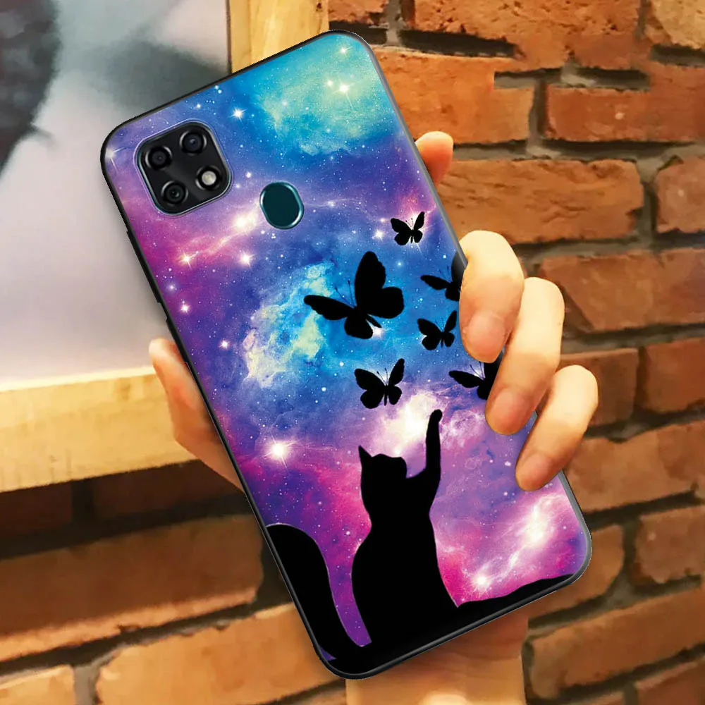 Мягкий чехол для ZTE Blade V2020 Vita силиконовый телефона s бампер милая кошка цветок 6 49