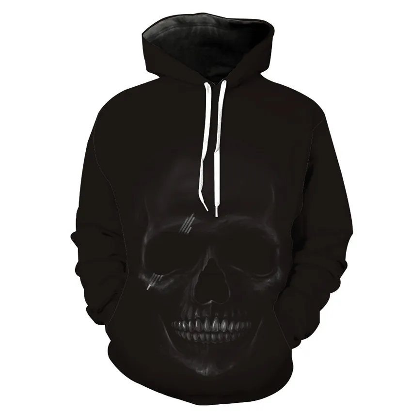 

KISSQIQI Men Funny Skull Hoodies 3D Hoodies Men Sweatshirts Tracksuits Fashion Casual Streetwear Pullover Maximum SIze 5XL
