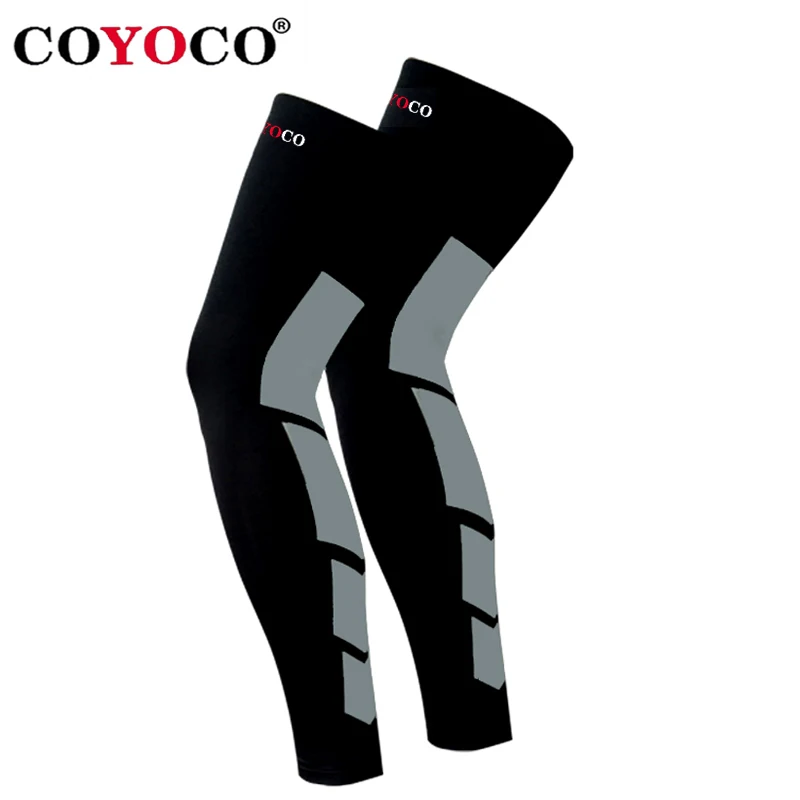 

1 Pcs Lengthen Sports Knee Protector Support Leggings Brace COYOCO Long Sunscreen Breathable KneePads Warm Guard Sleeve