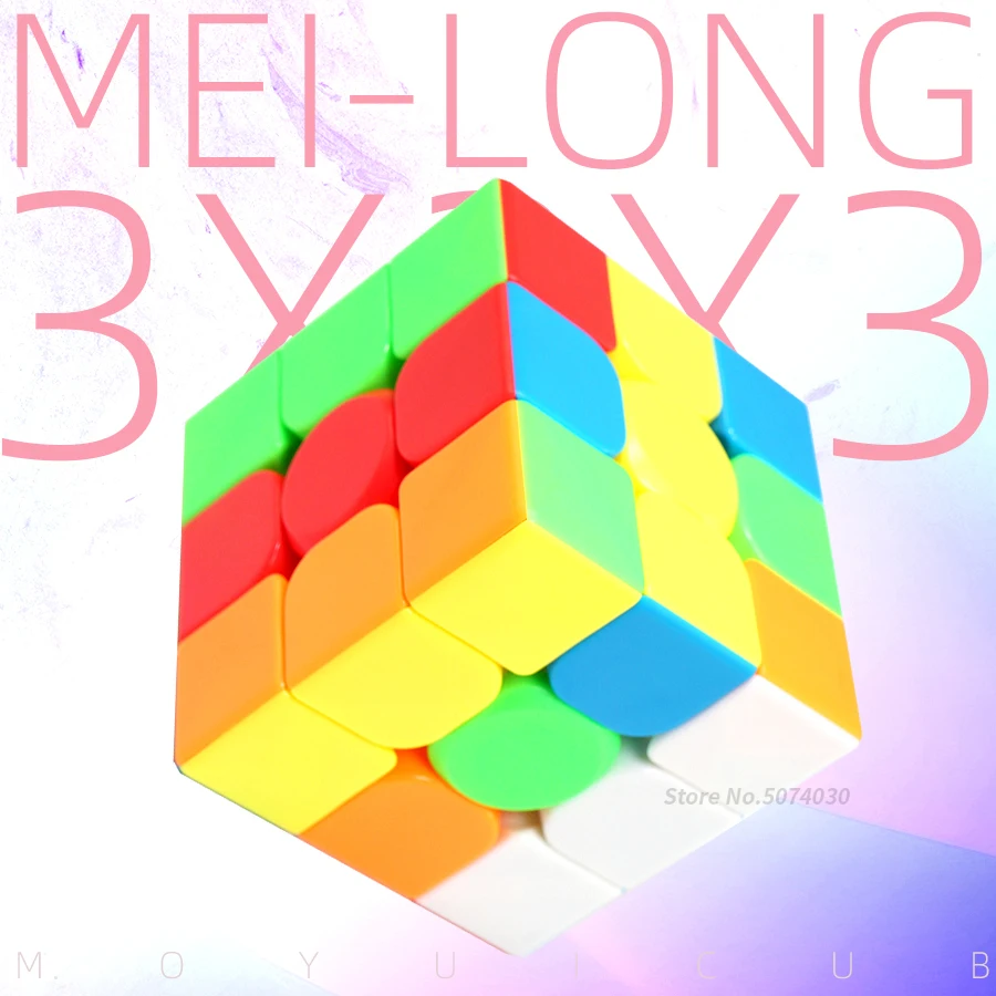 Moyu Meilong 3x3x3 Cube Волшебная головоломка с скоростной скоростью 56 мм Cubo Miagco для