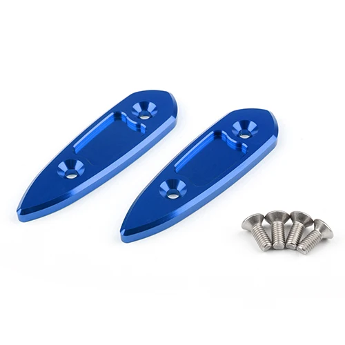 Areyourshop мотор мотоцикла CNC алюминиевый зеркальный заглушка крышки для Yamaha YZF R3- R25 2013- Аксессуары двигателя - Цвет: Синий