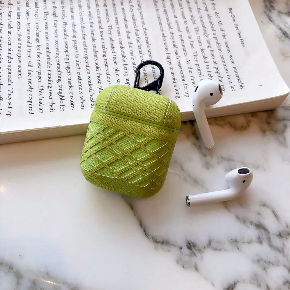 Силиконовый чехол для наушников с перекрестным узором Apple AirPods 1 2 силиконовый