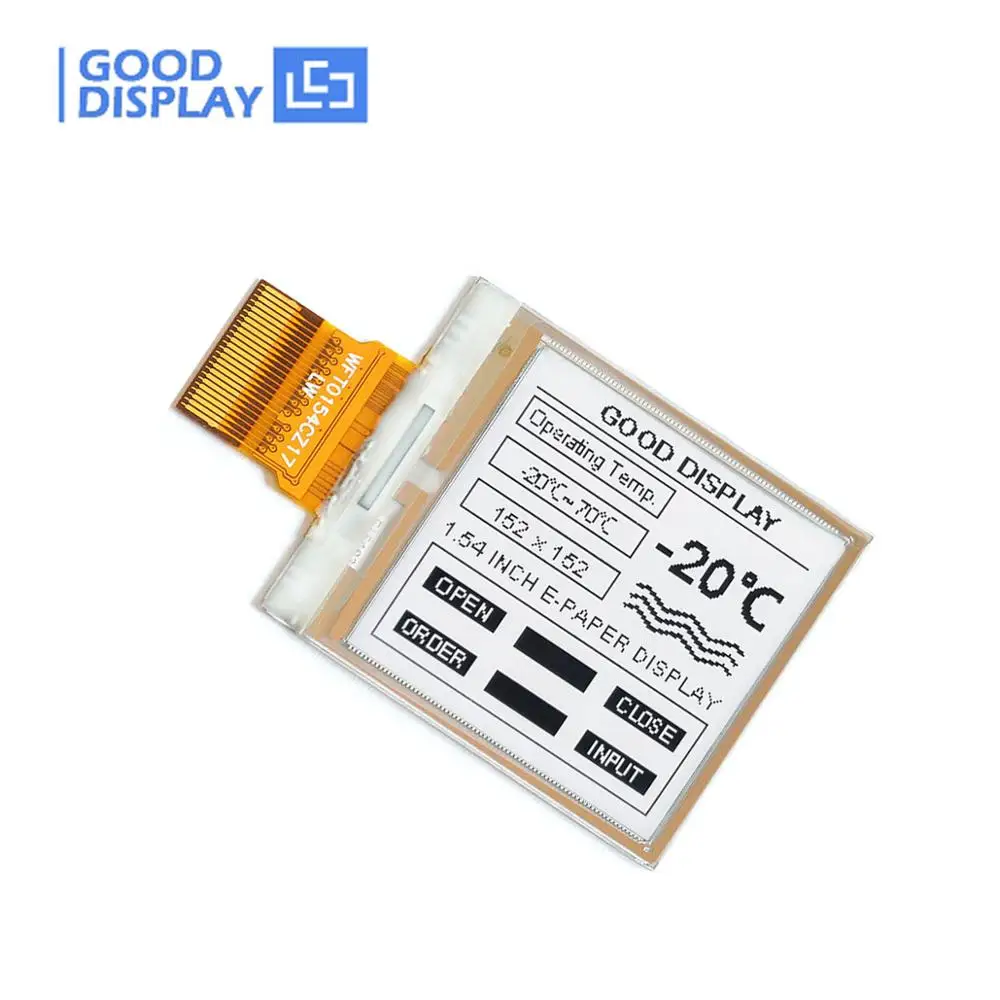

1.54 Inch E-Paper Display,152x152 Resolution With Adapter Board E-Ink Screen
