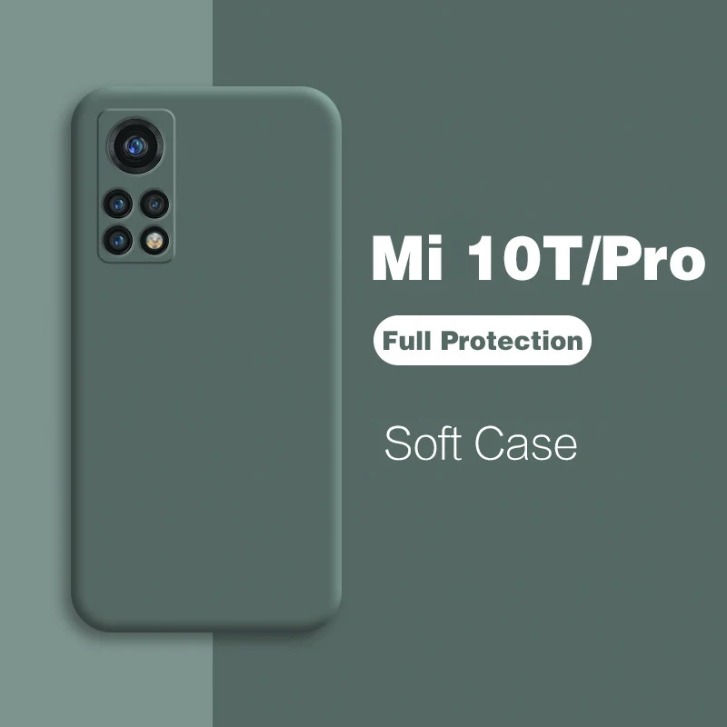 Чехол Mi 10t Pro mi10t mi 10 t 11 pro lite 5G сяоми ми 10т про т лайт жидкого силикона с полной