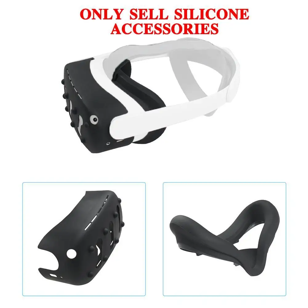 

For Oculus Quest2 Silicone handle protective cover Set VR All-in-one Set Accessories Quest For Oculus 2 Handle E8Q5
