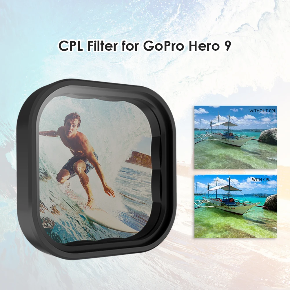 

Sports Camera CPL Lens Filter Plastic Action Carrying Handheld Camera Elements for GoPro Hero 9 Parts Accessories