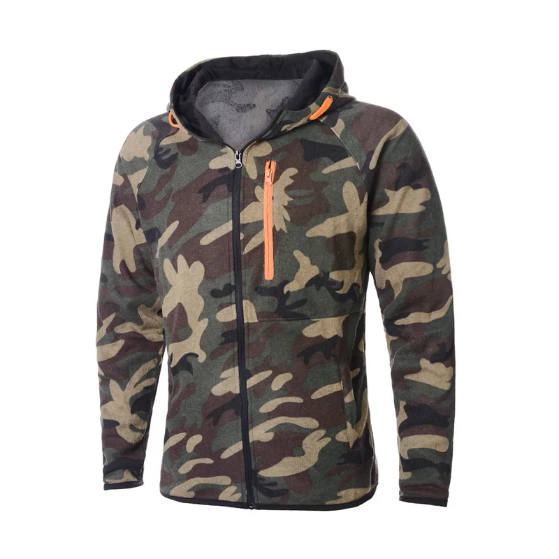 Zipper Coat 03 Мужские свитера для бега, военные толстовки с капюшоном, тренировочный свитер, камуфляжные пуловеры для спортзала, фитнеса, спортивная одежда для мужчин - Цвет: Zipper Coat 03