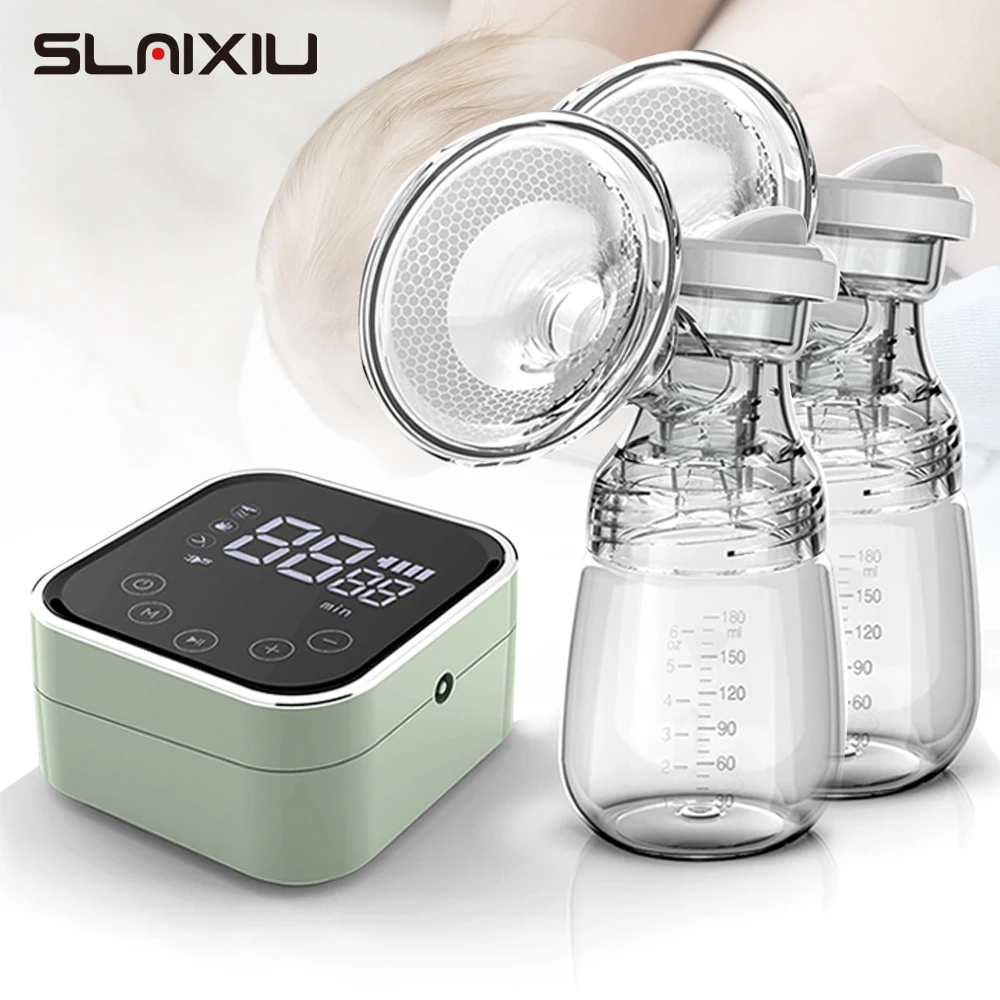 NEW Electric Breast Pump Asy Carry Outdoors Milk Nursing Pump LCD Touch Screen Control Charged By USB Milking Machine BPA Free