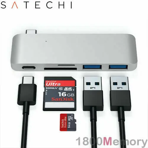 

Новый и герметичный USB-концентратор Satechi Type-C-Space Grey