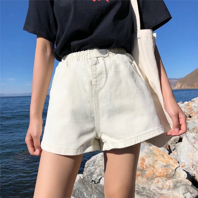 Уличная одежда летние женские джинсовые шорты 2019 Новое поступление высокая