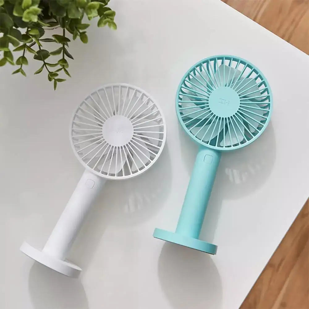 

Mini USB Rechargeable Handheld Fan 3350mAh Desktop 3 Gear Winds Longer Lasting Low Noise Cooling Electric Fan