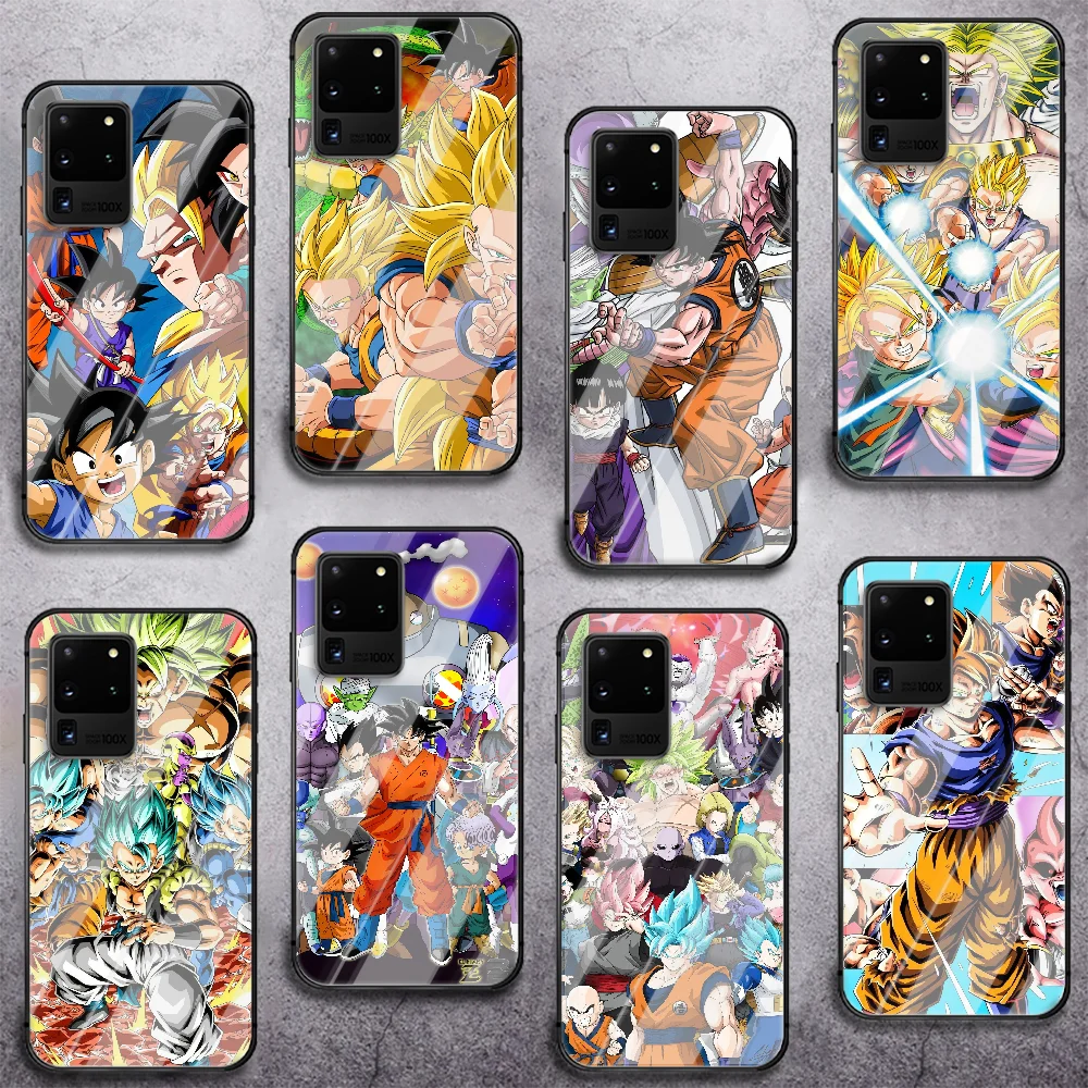 

Anime-Dragon-Ball Tempered Glass Phone Case For Samsung Galaxy Note S 8 9 10 20 21 E Plus Ultra M 31 51 FE Cover Cell Hot