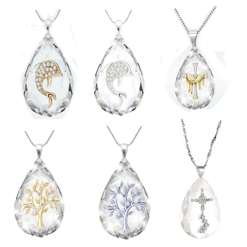 

Fashion Jesus Christ Alloy Bead Mens Women Virgin Mary Mary Christian Jewelry Long Chain Rosary Cross Pendant Necklaces