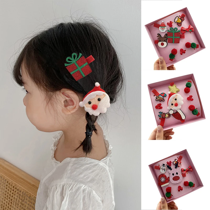 

New Cute Hair Clips Set Hairpins Antlers Headwear Children'S Christmas Gifts Barrettes Hairpin Headdress Girls Hair Accessories