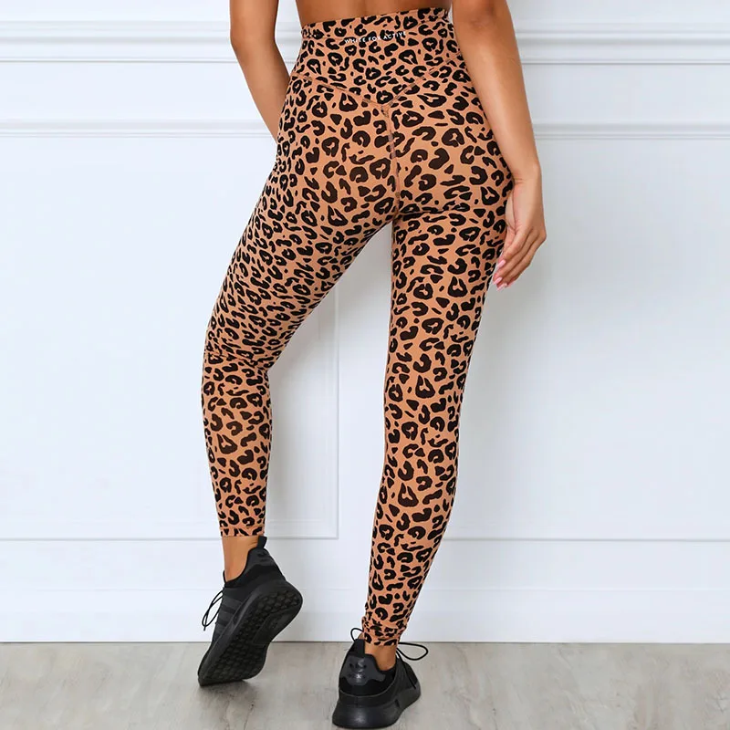 

Leopard Print Women Seamless Yoga Set 2 Piece Fitness Sportswear for Women Gym Yoga Suit Yoga Sports Workout Running Clothes