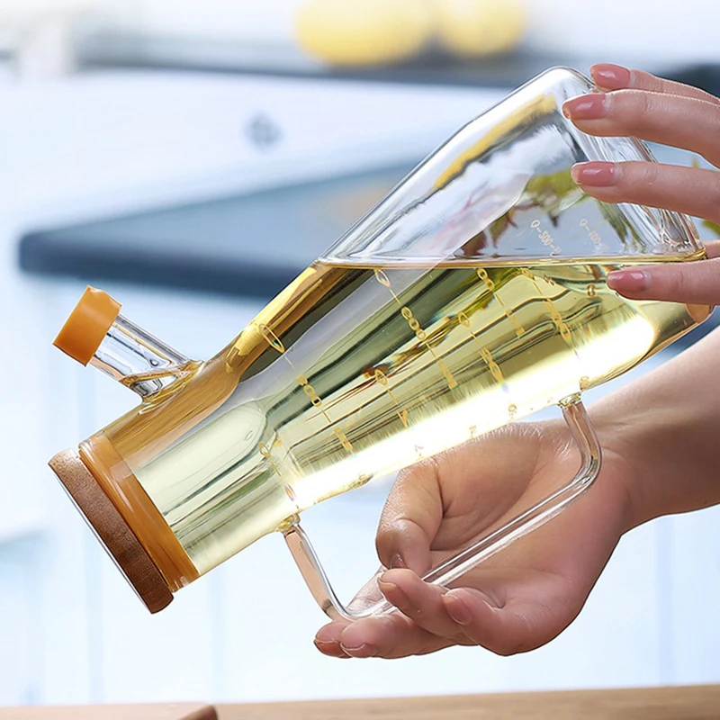 900Ml прозрачный Стекло масло косметика парфюмерия диспенсер с ручкой подходит для