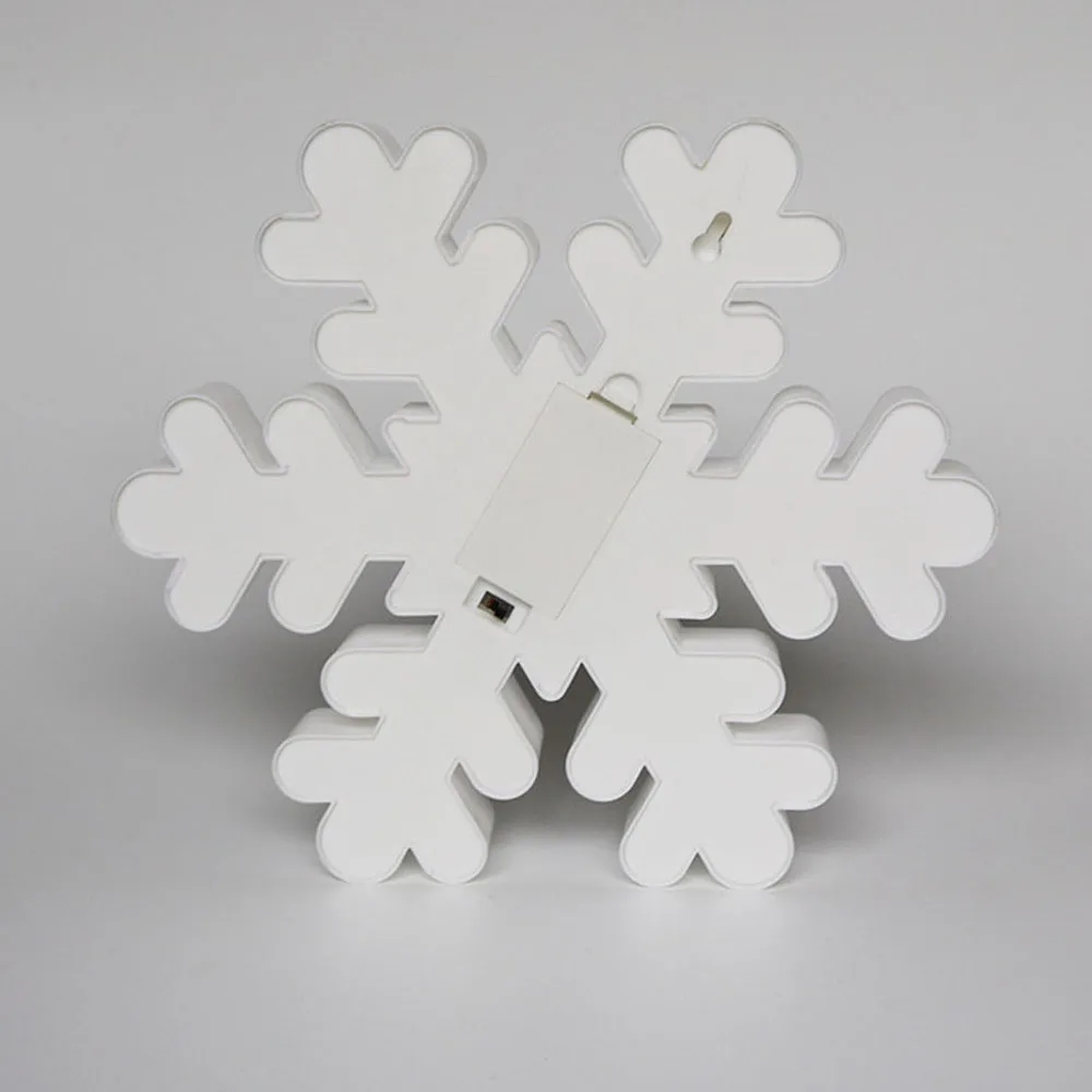 СВЕТОДИОДНЫЙ ночник в виде снежинки светящийся темноте 3D вечерние украшения для