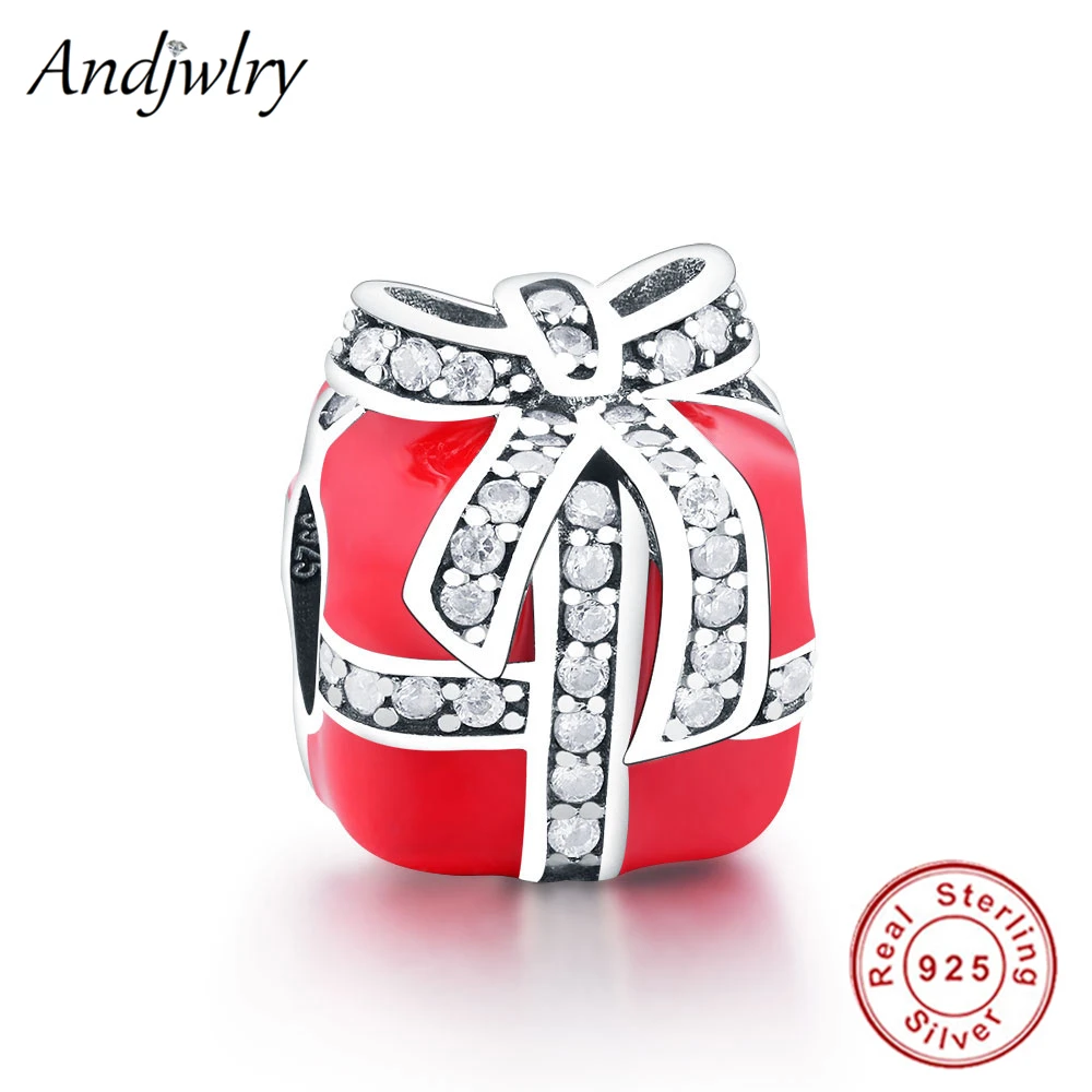 

Fit Original Pandora Charms Bracelet 925 Sterling Silver Gift Box Charm Beads for DIY Making Women Berloque 925 Silver