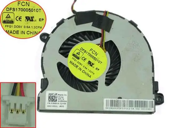 

FCN DFS170005010T FFG1 03RRG4 DC28000EDF0 DC 5V 0.5A Server Laptop Cooling Fan