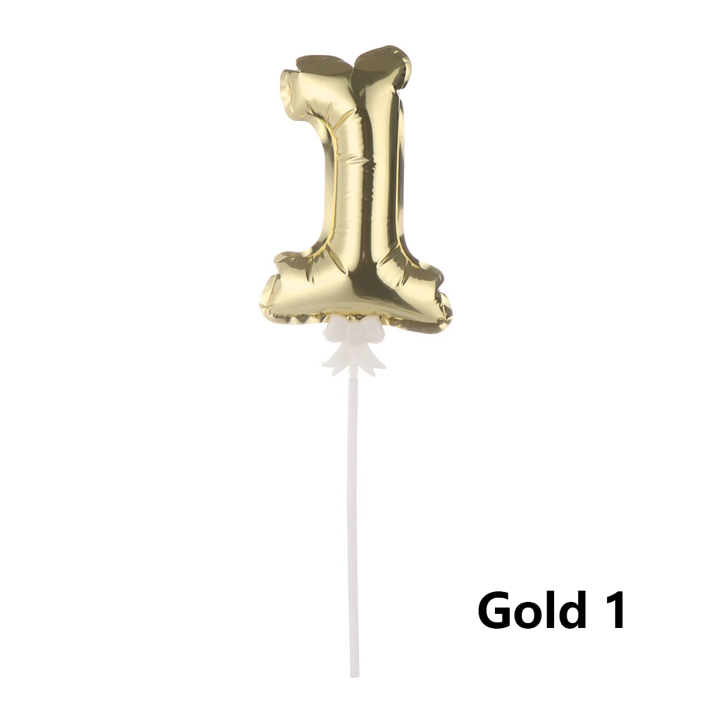 gold 1 1pc 1/3 шт цветные акриловые из метала золотого цвета номер торт Топпер Baby Shower Детские сувениры на день рождение подарки инструменты для украшения праздника вечерние поставки - Цвет: gold 1 1pc