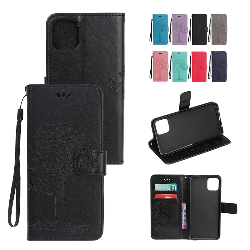 

Solid Color Embossing Wallet Card Slot Case For iPhone 12 11 XS Pro Max Mini SE 2020 X XR 8 7 6 6S 5 5S Ultra Thin Leather Cases