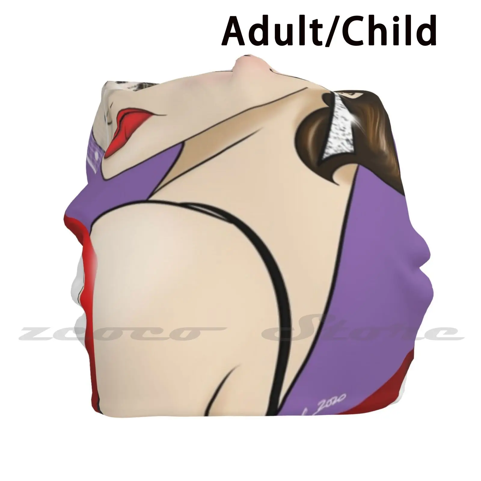 

Red Posh Adult Kids Knit Hat Hedging Cap Outdoor Sports Breathable Posh Fashion Red Purple Fancy Model Look