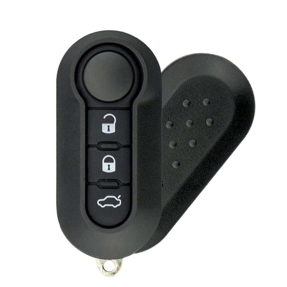 OkeyTech Folding Flip Remote Car Key For Fiat 500 500L Punto Florino Doblo Qubo 433mhz ID46 PCF7946 Chip 3 Buttons Uncut Blade | Автомобили