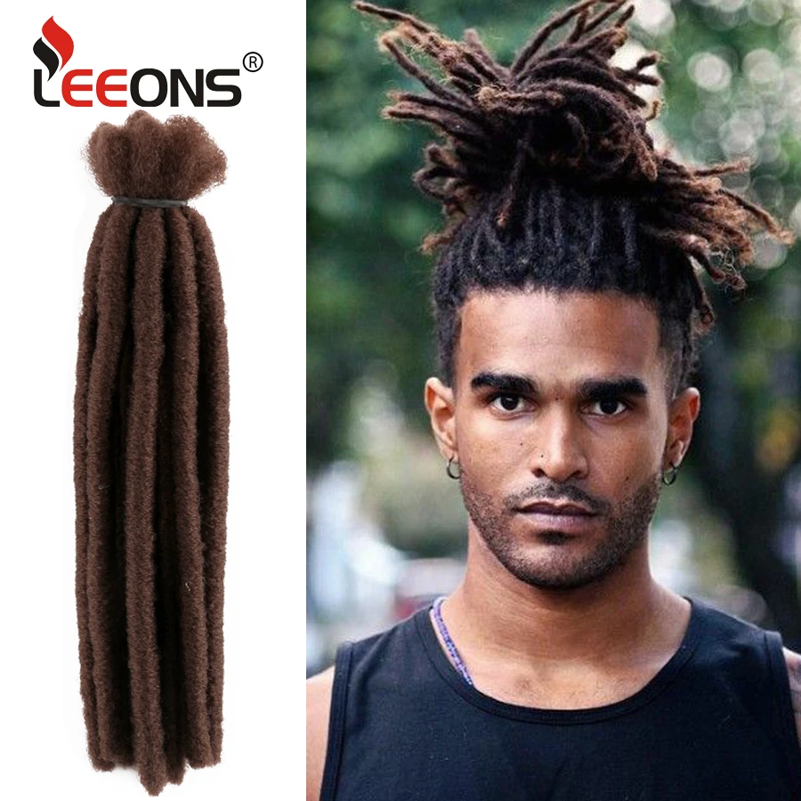 Натуральные дреды Leeons удлинители синтетические плетеные волосы шерстяные