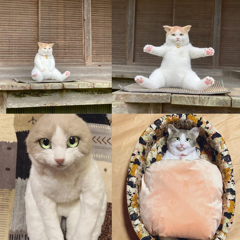 

Fashion Handmade Simulation Cat Bag Kitten Model Catback Personality Creative Simulation Cat backpack Doll Toy Dropshipping