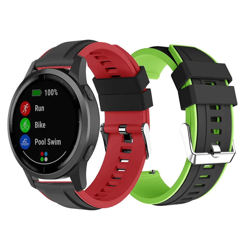 Быстросъемный силиконовый ремешок для Garmin Vivoactive 4 Часы 22 мм браслет GarminActive Vivoactive4