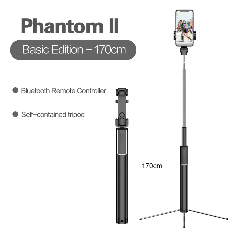 Option 1 Bluetooth селфи палка штатив 170 см с заполняющим светильник скрытый штатив держатель телефона 3 в 1 селфи палка монопод для iPhone samsung - Цвет: Option 1