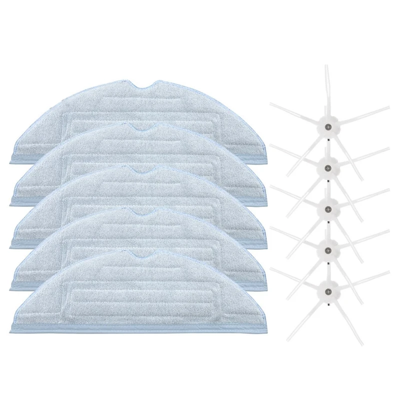 

10 Pack Mopping Cloths Side Brush for Xiaomi Roborock S7 T7S T7Plus T7Splus Robot Vacuum Cleaner Spare Parts