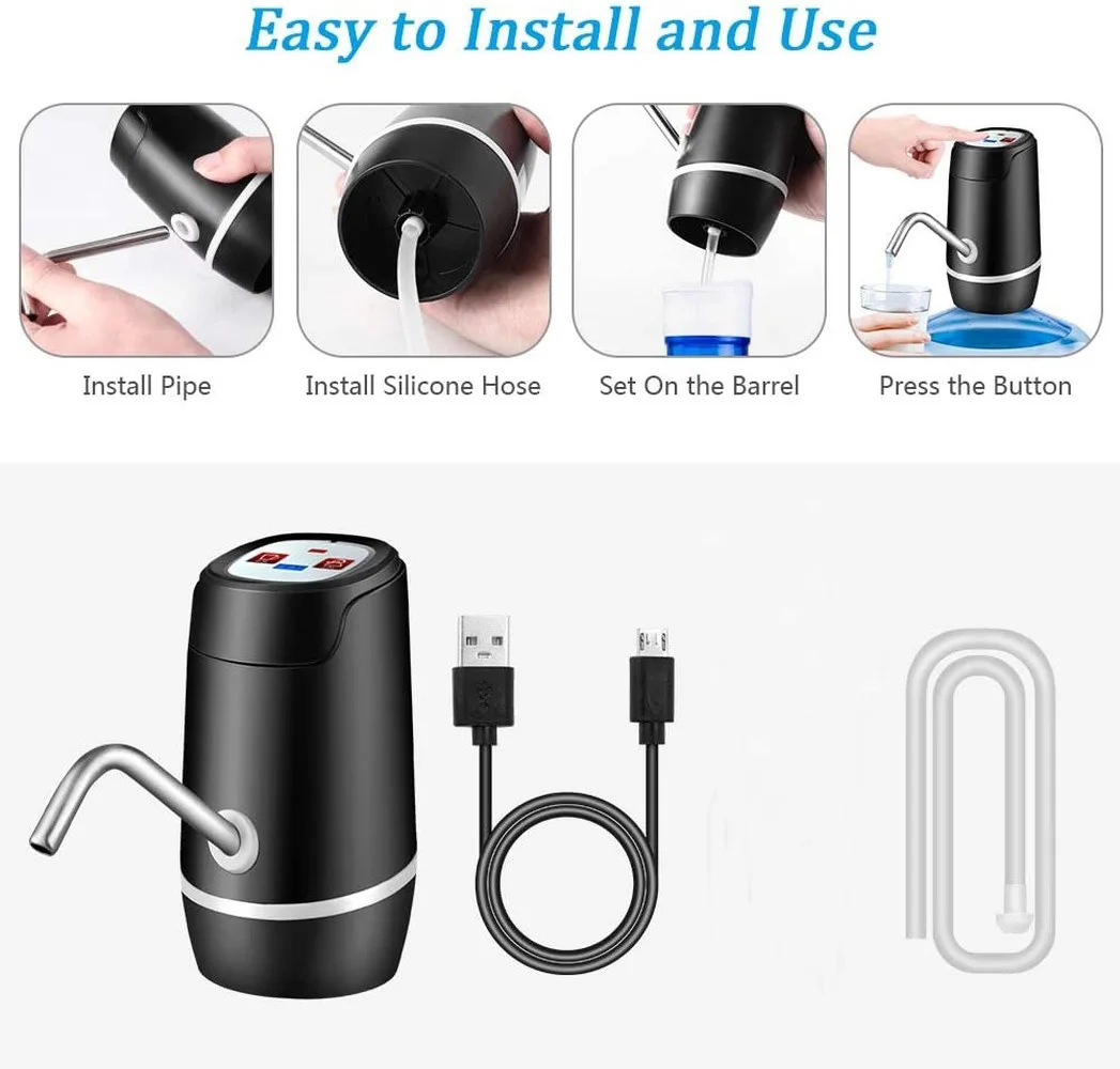 Домашние гаджеты диспенсер для воды мини бочкообразные помпа портативный USB
