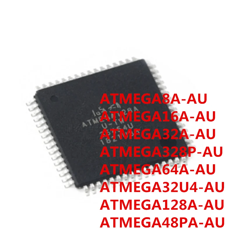 1pcs ATMEGA8A-AU ATMEGA16A-AU ATMEGA32A-AU ATMEGA328P-AU ATMEGA64A-AU ATMEGA32U4-AU ATMEGA128A-AU ATMEGA48PA-AU Microcontroller